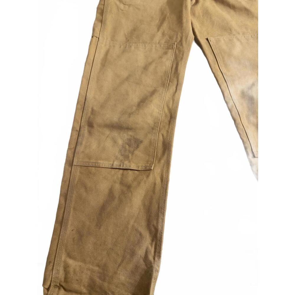 Carhartt Classic Brown Double Knee Work Overalls - 28x32 - Picture 5 of 8
